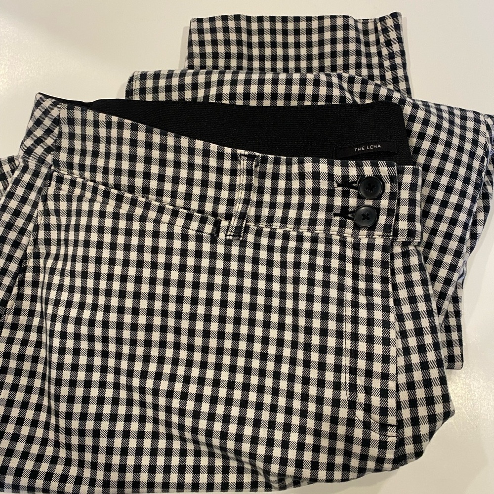Lane Bryant Black and White Checkered Pants